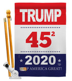 Trump Keep America Great - Patriotic Americana Vertical Impressions Decorative Flags HG192176 Made In USA