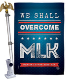 We Shall Overcome MLK - Patriotic Americana Vertical Impressions Decorative Flags HG192384 Made In USA