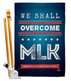 We Shall Overcome MLK - Patriotic Americana Vertical Impressions Decorative Flags HG192384 Made In USA