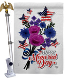 Memorial Bouquet - Patriotic Americana Vertical Impressions Decorative Flags HG192542 Made In USA