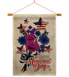 Memorial Bouquet - Patriotic Americana Vertical Impressions Decorative Flags HG192542 Made In USA