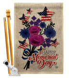 Memorial Bouquet - Patriotic Americana Vertical Impressions Decorative Flags HG192542 Made In USA