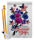 Memorial Bouquet - Patriotic Americana Vertical Impressions Decorative Flags HG192542 Made In USA