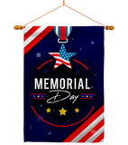 Memorial Day Honor - Patriotic Americana Vertical Impressions Decorative Flags HG192598 Made In USA