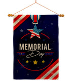 Memorial Day Honor - Patriotic Americana Vertical Impressions Decorative Flags HG192598 Made In USA