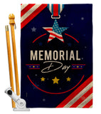 Memorial Day Honor - Patriotic Americana Vertical Impressions Decorative Flags HG192598 Made In USA