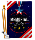 Memorial Day Honor - Patriotic Americana Vertical Impressions Decorative Flags HG192598 Made In USA