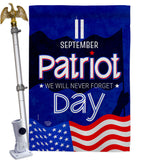 September 11 Patriot Day - Patriotic Americana Vertical Impressions Decorative Flags HG192665 Made In USA