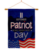 September 11 Patriot Day - Patriotic Americana Vertical Impressions Decorative Flags HG192665 Made In USA