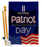 September 11 Patriot Day - Patriotic Americana Vertical Impressions Decorative Flags HG192665 Made In USA