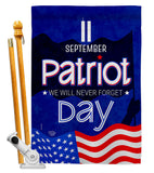 September 11 Patriot Day - Patriotic Americana Vertical Impressions Decorative Flags HG192665 Made In USA