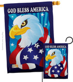 Freedom Eagle - Patriotic Americana Vertical Impressions Decorative Flags HG111051 Imported