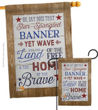 Star Spangled Pride - Patriotic Americana Vertical Impressions Decorative Flags HG111086 Made In USA