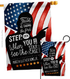 Faith is Taking MLK - Patriotic Americana Vertical Impressions Decorative Flags HG111094 Made In USA