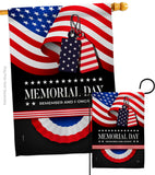 Remember Memorial Day - Patriotic Americana Vertical Impressions Decorative Flags HG111096 Made In USA