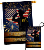 Honor Patriotic - Patriotic Americana Vertical Impressions Decorative Flags HG111097 Made In USA