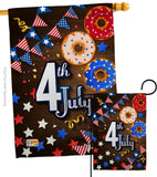 4th July - Patriotic Americana Vertical Impressions Decorative Flags HG137203 Made In USA