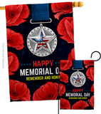 Honor Our Hero - Patriotic Americana Vertical Impressions Decorative Flags HG137497 Made In USA