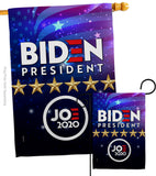 Joe Biden 2020  - Patriotic Americana Vertical Impressions Decorative Flags HG170075 Made In USA