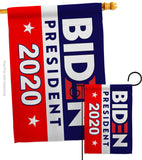 2020 Joe Biden - Patriotic Americana Vertical Impressions Decorative Flags HG170078 Made In USA