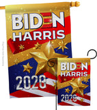 Biden Harris 2020 - Patriotic Americana Vertical Impressions Decorative Flags HG170141 Made In USA