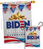 Biden Harris For 2020 - Patriotic Americana Vertical Impressions Decorative Flags HG170144 Made In USA