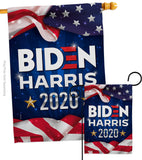 US Biden Harris - Patriotic Americana Vertical Impressions Decorative Flags HG170145 Made In USA