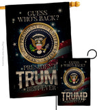 President Trump Best Ever - Patriotic Americana Vertical Impressions Decorative Flags HG170178 Made In USA