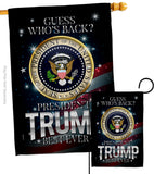 President Trump Best Ever - Patriotic Americana Vertical Impressions Decorative Flags HG170178 Made In USA