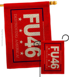 FU 46 - Patriotic Americana Vertical Impressions Decorative Flags HG170230 Made In USA