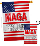 MAGA Trump - Patriotic Americana Vertical Impressions Decorative Flags HG170231 Made In USA