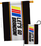 Let's Go Brandon - Patriotic Americana Horizontal Impressions Decorative Flags HG170248 Made In USA
