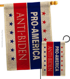 America Anti Biden - Patriotic Americana Horizontal Impressions Decorative Flags HG170251 Made In USA