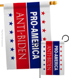 America Anti Biden - Patriotic Americana Horizontal Impressions Decorative Flags HG170251 Made In USA