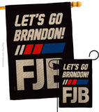 FJB Go Brandon - Patriotic Americana Vertical Impressions Decorative Flags HG170256 Made In USA