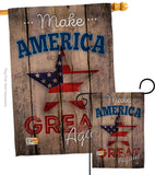 Make America Great Again - Patriotic Americana Vertical Impressions Decorative Flags HG191188 Made In USA