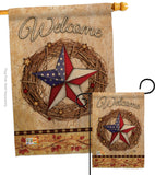 Welcome American Pride Reef - Patriotic Americana Vertical Impressions Decorative Flags HG191212 Made In USA