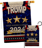 Keep America Great Trump - Patriotic Americana Vertical Impressions Decorative Flags HG192179 Made In USA