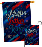 Martin Luther King - Patriotic Americana Vertical Impressions Decorative Flags HG192383 Made In USA