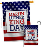 MLK Day - Patriotic Americana Vertical Impressions Decorative Flags HG192385 Made In USA