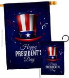 Happy President's Day - Patriotic Americana Vertical Impressions Decorative Flags HG192446 Made In USA