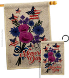 Memorial Bouquet - Patriotic Americana Vertical Impressions Decorative Flags HG192542 Made In USA