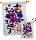 Memorial Bouquet - Patriotic Americana Vertical Impressions Decorative Flags HG192542 Made In USA