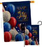 July Fun - Patriotic Americana Vertical Impressions Decorative Flags HG192545 Made In USA