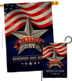 Memorial Day Star - Patriotic Americana Vertical Impressions Decorative Flags HG192546 Made In USA