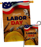 Labor Day - Patriotic Americana Vertical Impressions Decorative Flags HG192638 Made In USA