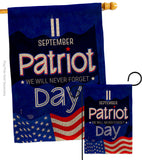 September 11 Patriot Day - Patriotic Americana Vertical Impressions Decorative Flags HG192665 Made In USA