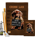 Crime Lab - Pets Nature Vertical Impressions Decorative Flags HG110002 Made In USA