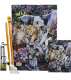 Purfect Gardening Buddies - Pets Nature Vertical Impressions Decorative Flags HG110047 Made In USA