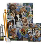 Beagle Happiness - Pets Nature Vertical Impressions Decorative Flags HG110150 Made In USA